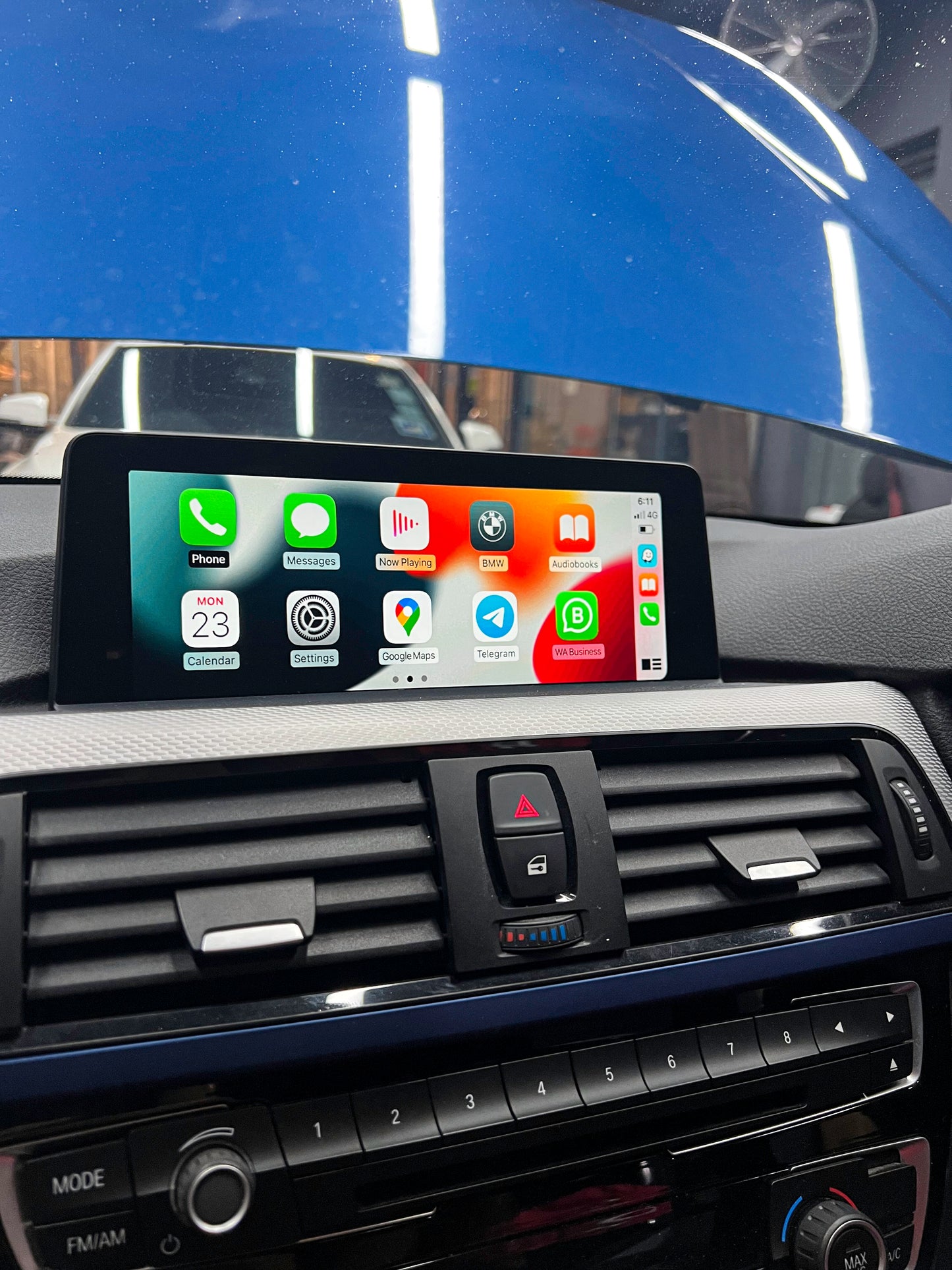 BMW iDrive 4 to iDrive 6 Flash Upgrade (NBT_evo) with FULLSCREEN Apple CarPlay